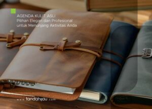 agenda kulit asli