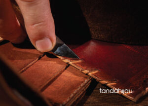 agenda kulit handmade